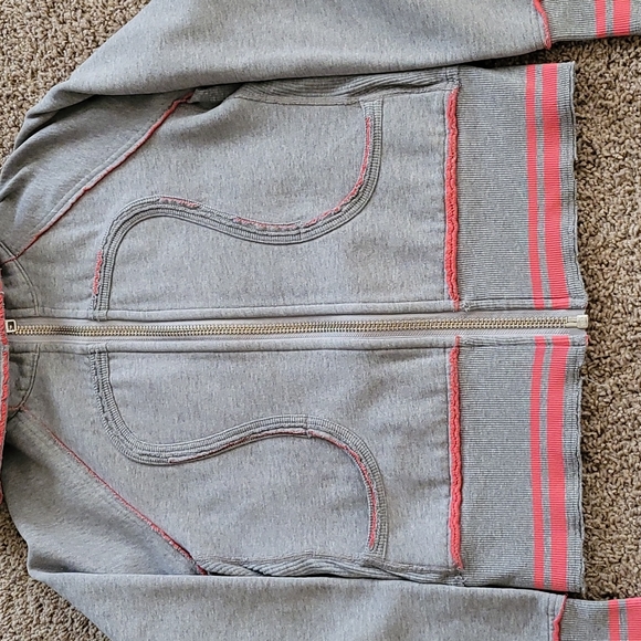 Lululemon gray pink scuba hoodie Size 6 - Picture 5 of 10
